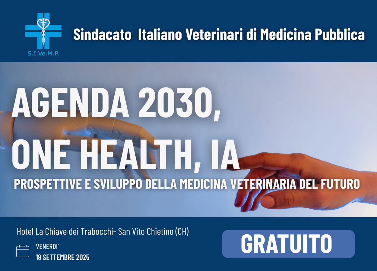 Agenda 2030, One Health, IA. Corso ECM gratuito 19 settembre  – San Vito Chietino (CH)