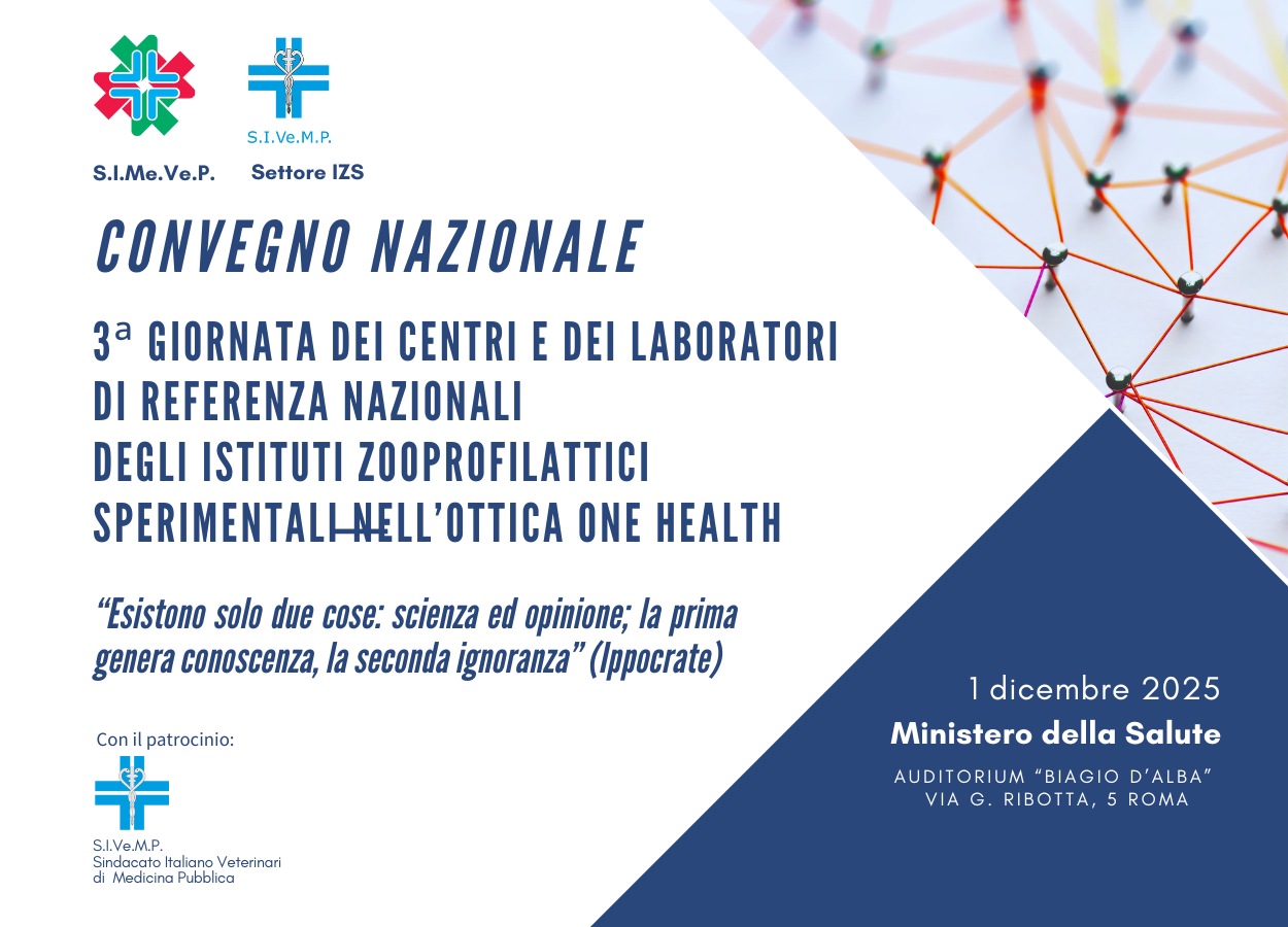 Terza Giornata dei Centri e dei Laboratori di Referenza Nazionali degli IZS nell’ottica One Health