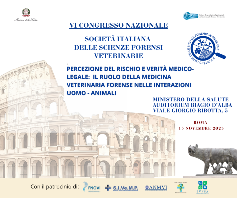 Medicina Veterinaria Forense, a Roma il VI Congresso SISFV