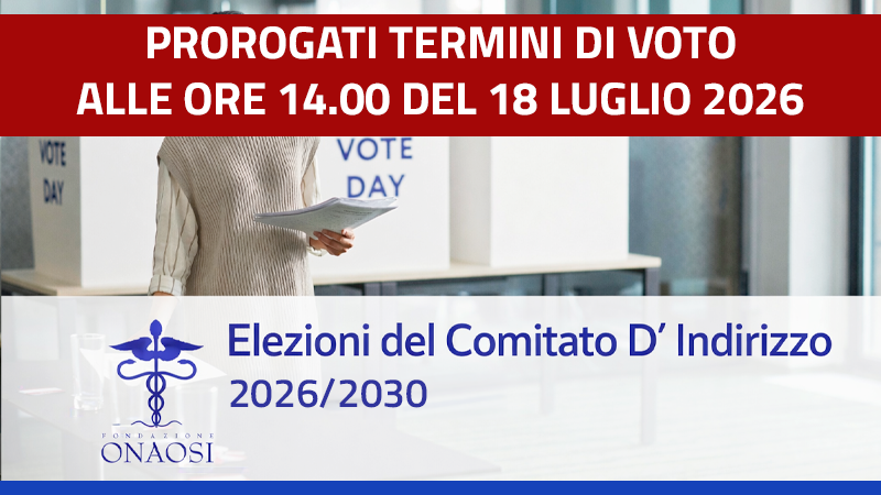 Elezioni Onaosi: proroga del termine di voto alle ore 14 del 18 luglio